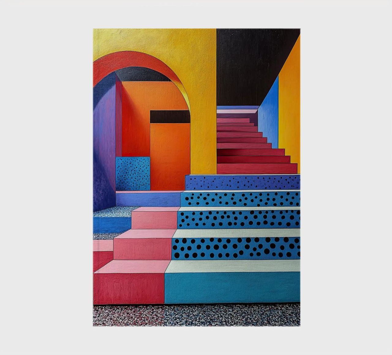 Surrealism Architecture Design Geometry notebook by Nikis Art Studio
