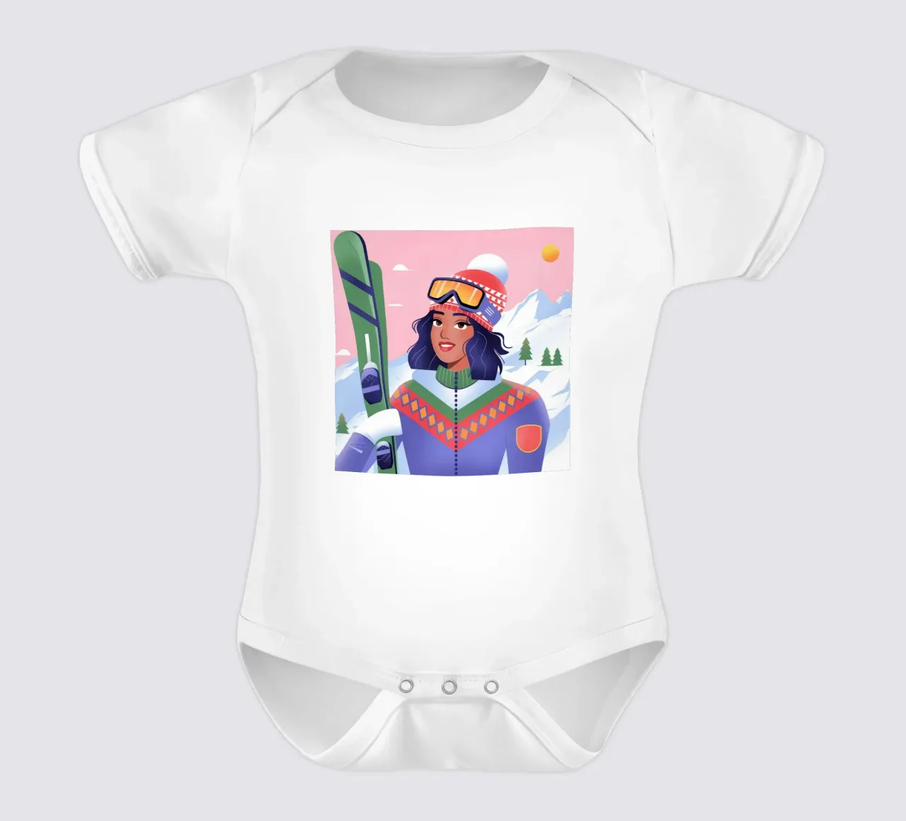 Snowboarder body neonato maniche corte da Emery Kate