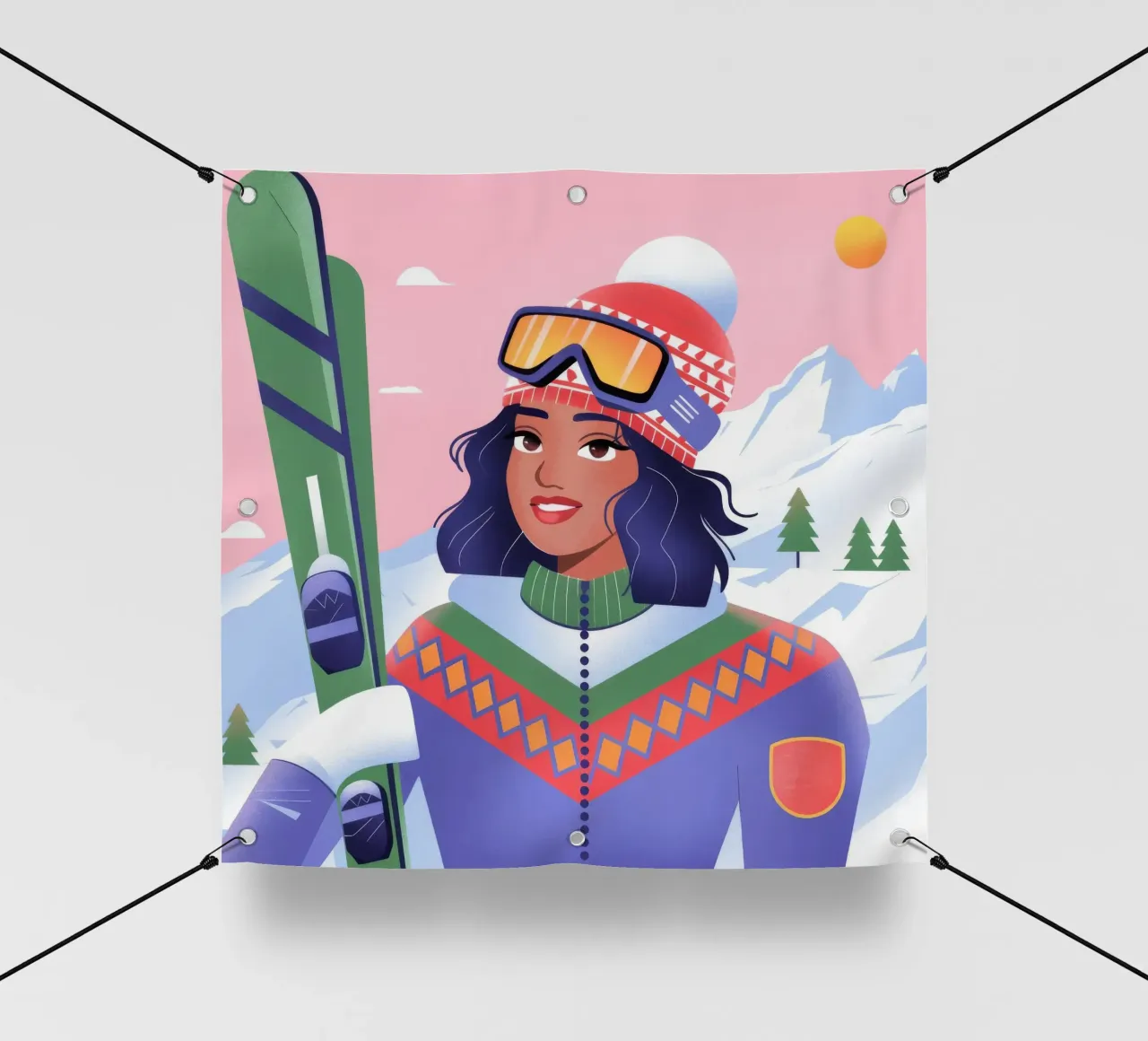 Snowboarder telo in pvc da Emery Kate