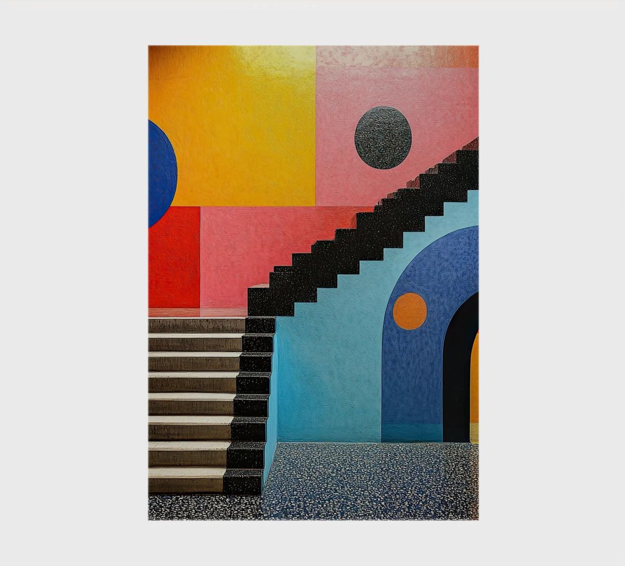 Surrealism Architecture Design Geometry notebook by Nikis Art Studio