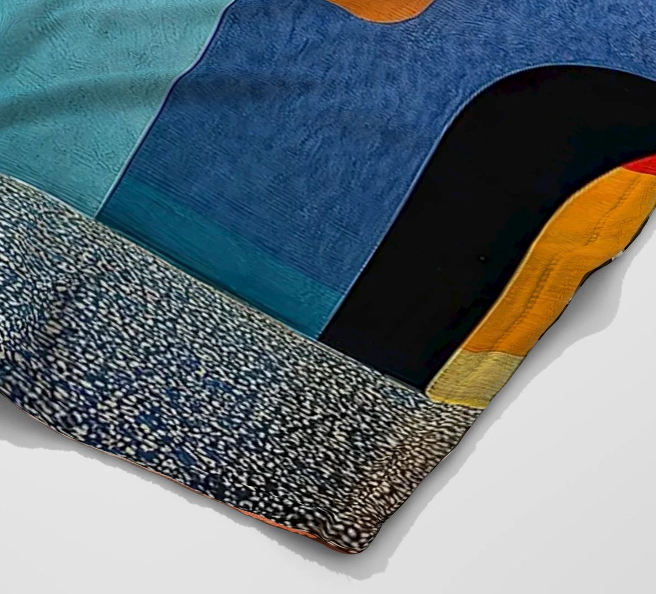 Surrealism Architecture Design Geometry fleece blanket by Nikis Art Studio
