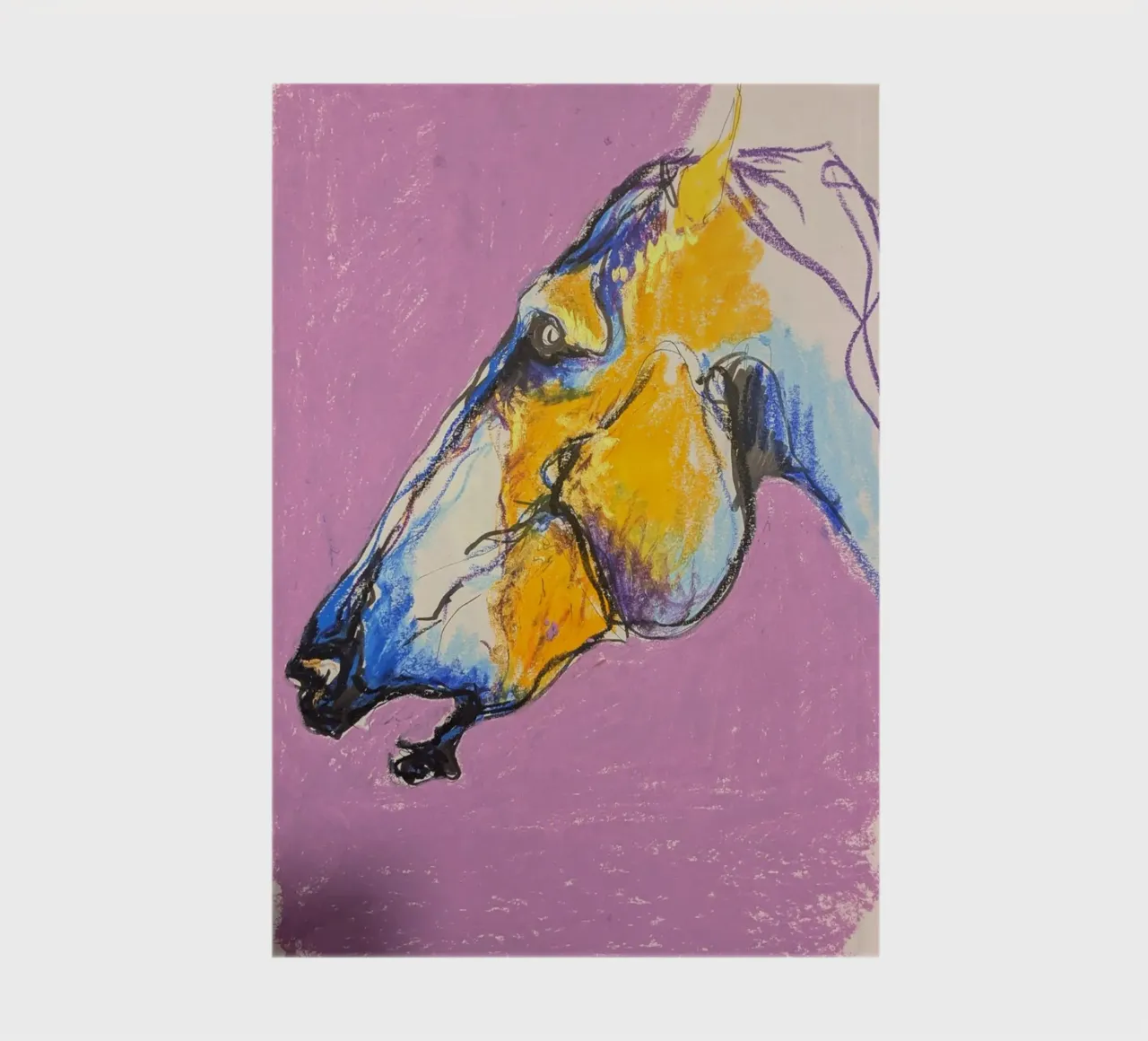 Cheval jaune diario da Bénédicte Berthod