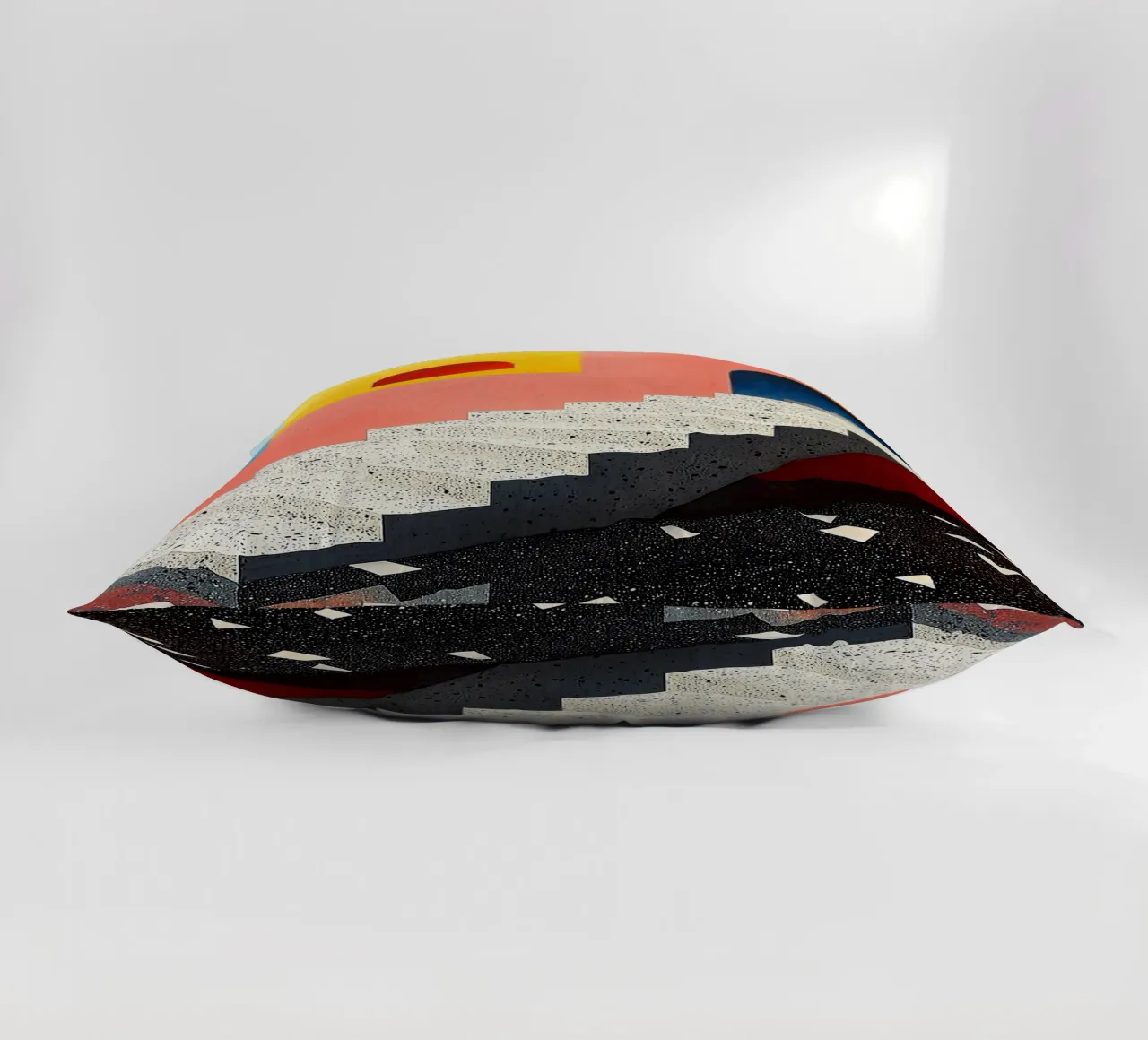 Surrealism Architecture Design Geometry decorative cushion by Nikis Art Studio