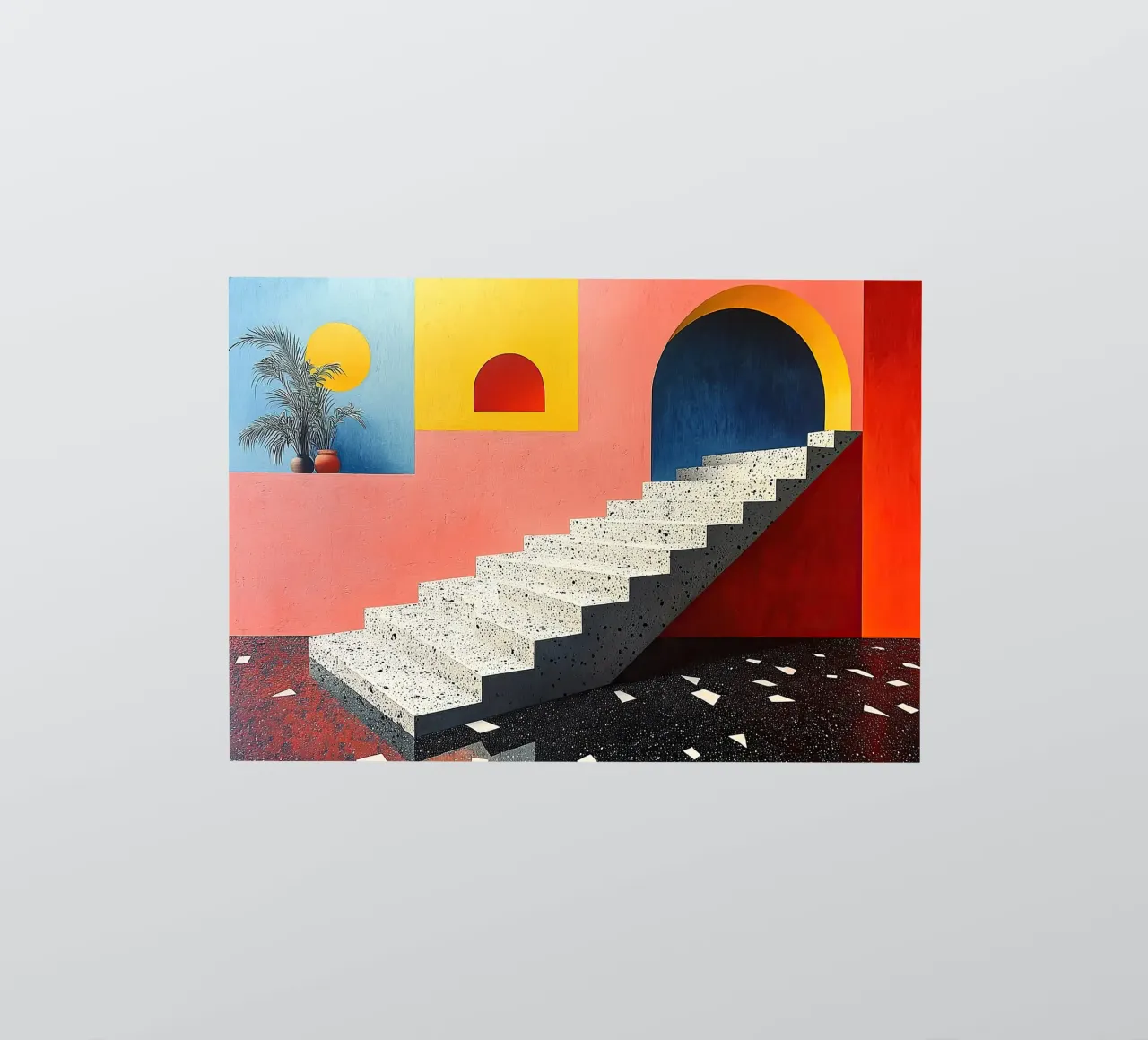 Surrealism Architecture Design Geometry sticker by Nikis Art Studio