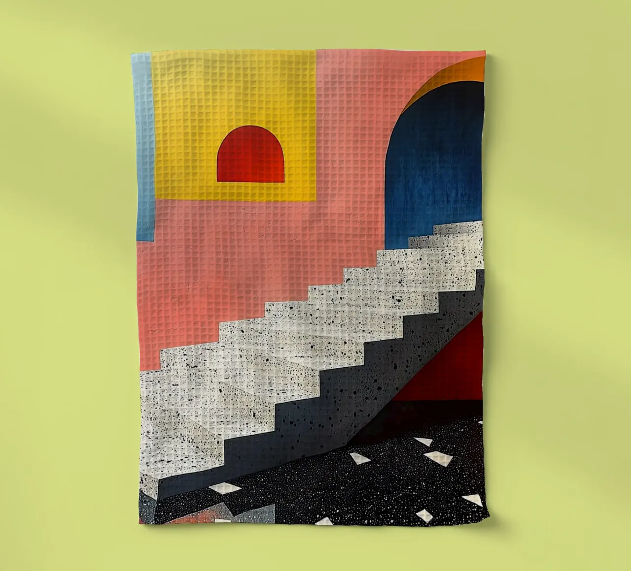 Surréalisme Architecture Design Géométrie torchon de Nikis Art Studio