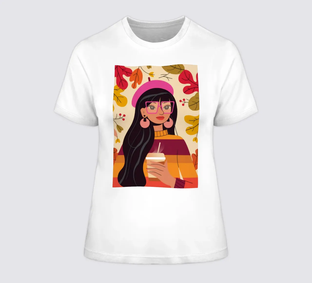Momento caffè d'autunno t-shirt da donna da Emery Kate
