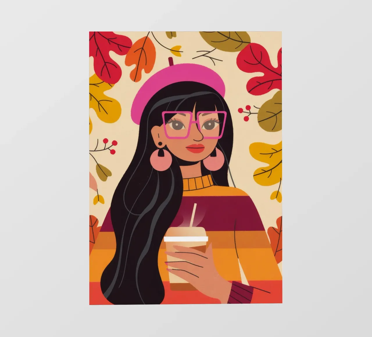 Momento caffè d'autunno telo in pvc da Emery Kate
