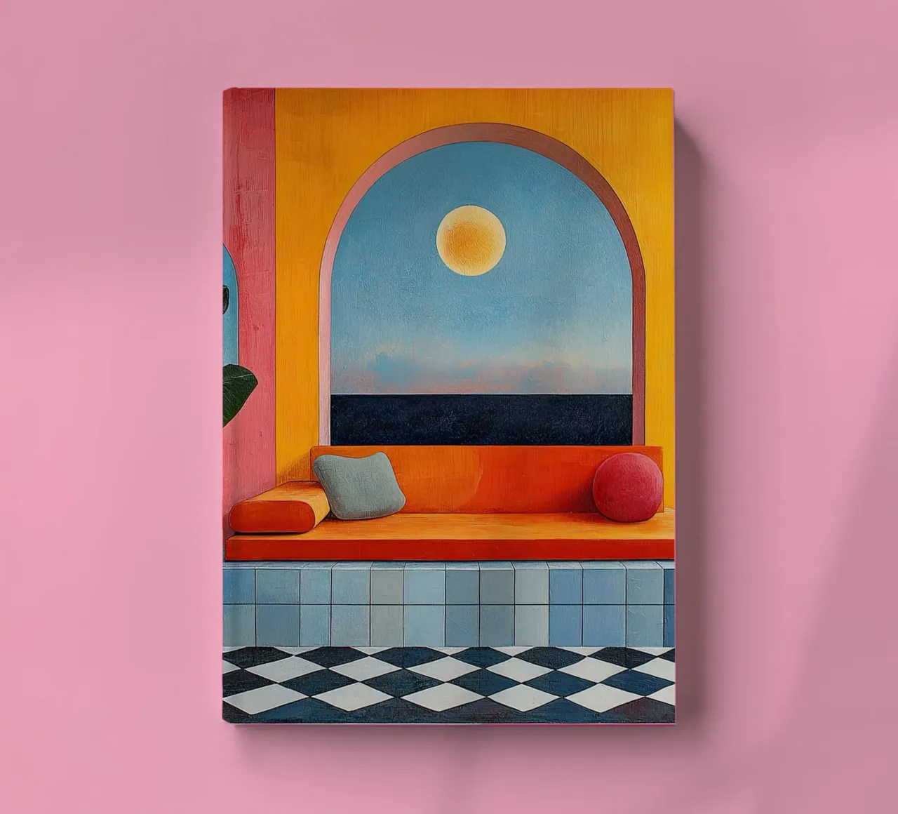 Surrealism Architecture Design Geometry notebook by Nikis Art Studio