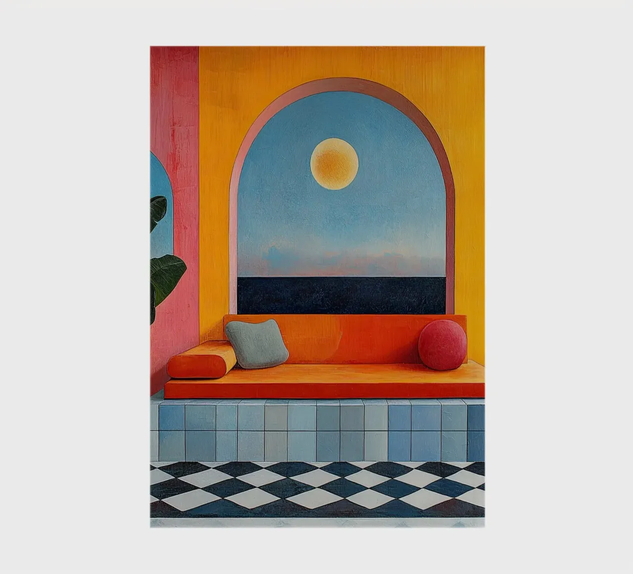 Surrealism Architecture Design Geometry notebook by Nikis Art Studio