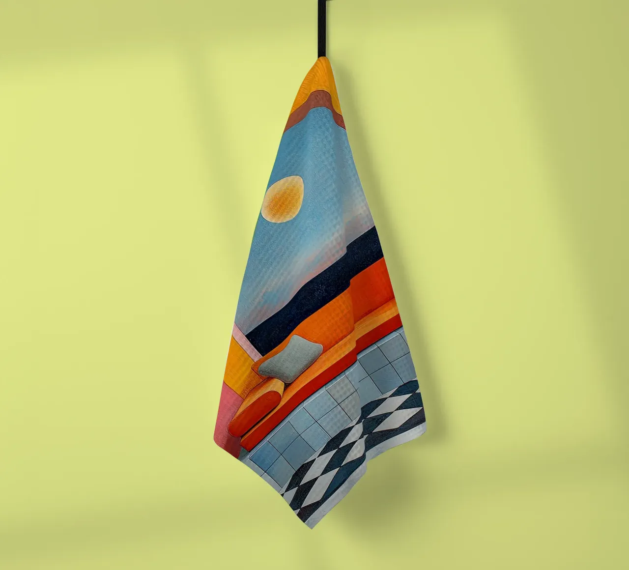 Surréalisme Architecture Design Géométrie torchon de Nikis Art Studio