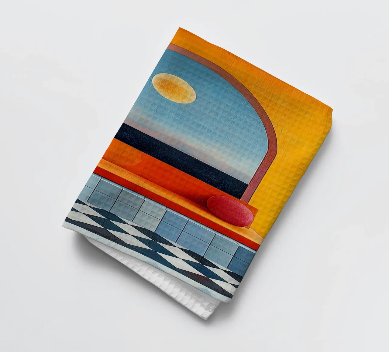 Surréalisme Architecture Design Géométrie torchon de Nikis Art Studio