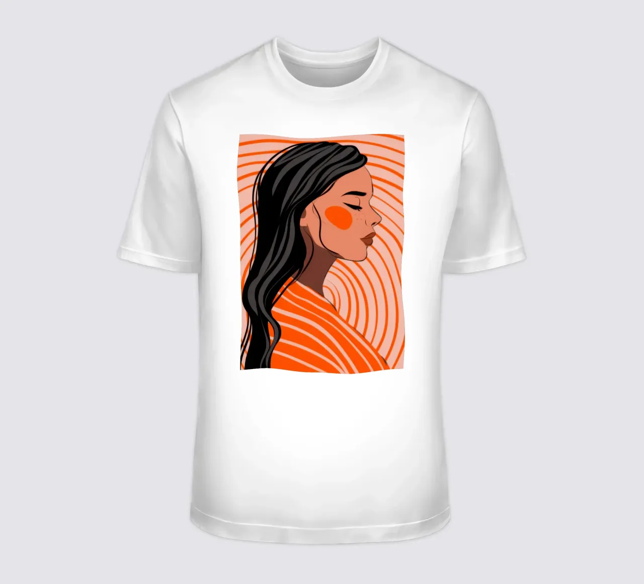 Eleganza a righe arancioni t-shirt da Emery Kate