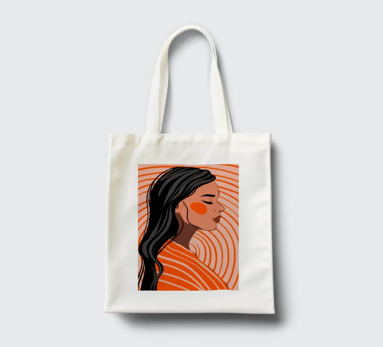 Eleganza a righe arancioni borsa in juta da Emery Kate