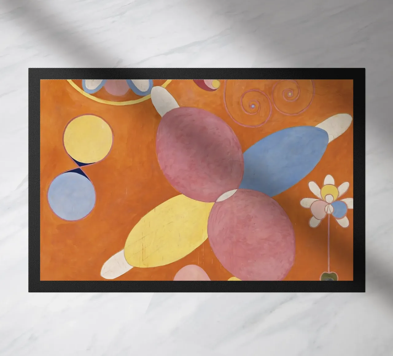 Hilma af Klint - Les dix plus grands, n° 04, Jeunesse, Groupe IV paillasson de William Store