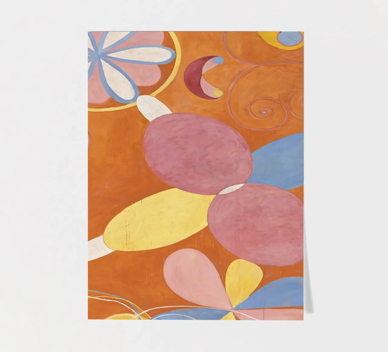 Hilma af Klint - Les dix plus grands, n° 04, Jeunesse, Groupe IV planche autocollant de William Store