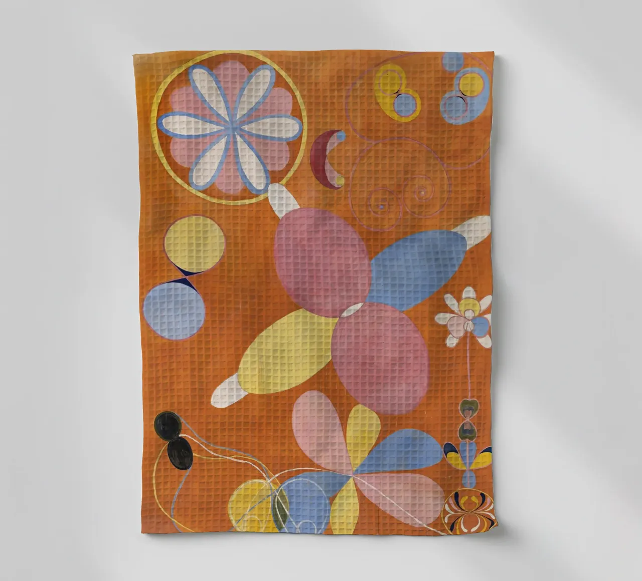 Hilma af Klint - Les dix plus grands, n° 04, Jeunesse, Groupe IV torchon de William Store