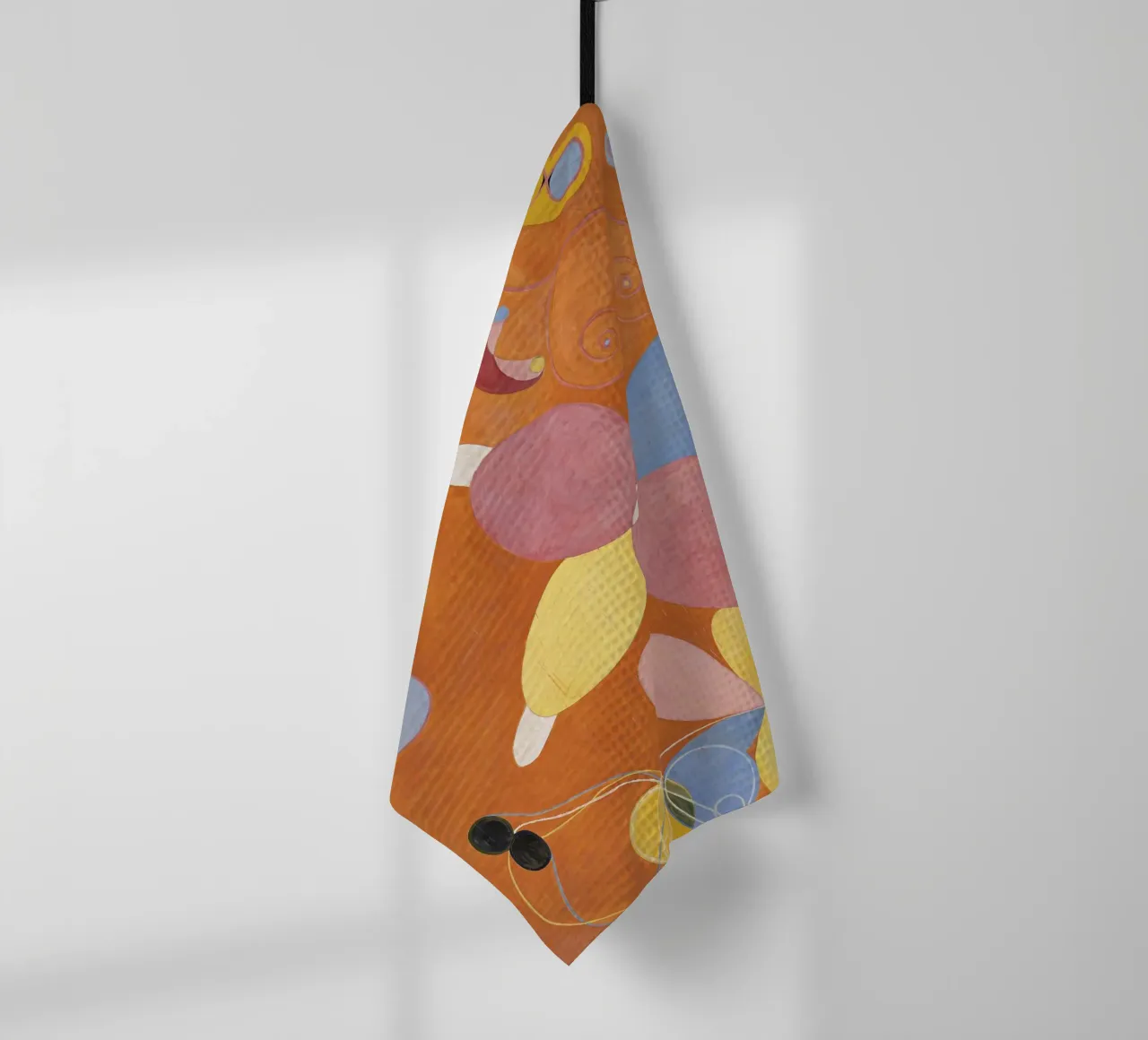 Hilma af Klint - Les dix plus grands, n° 04, Jeunesse, Groupe IV torchon de William Store