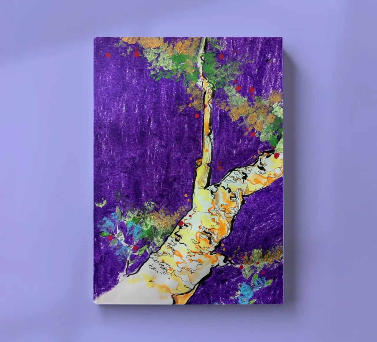 Arbre violet notebook by Bénédicte Berthod