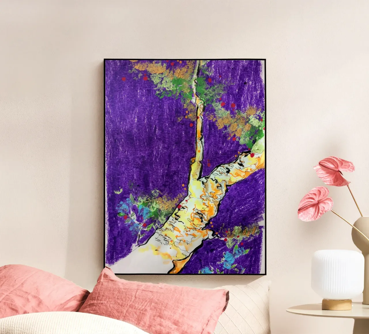 Arbre violet plexiglass da Bénédicte Berthod