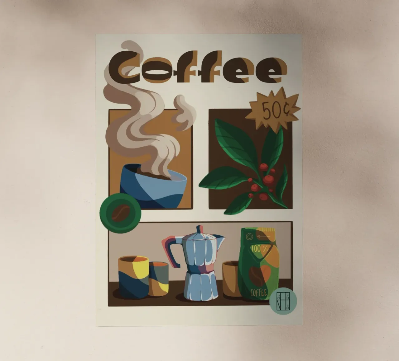 Caffè pellicola backlit da Hemy