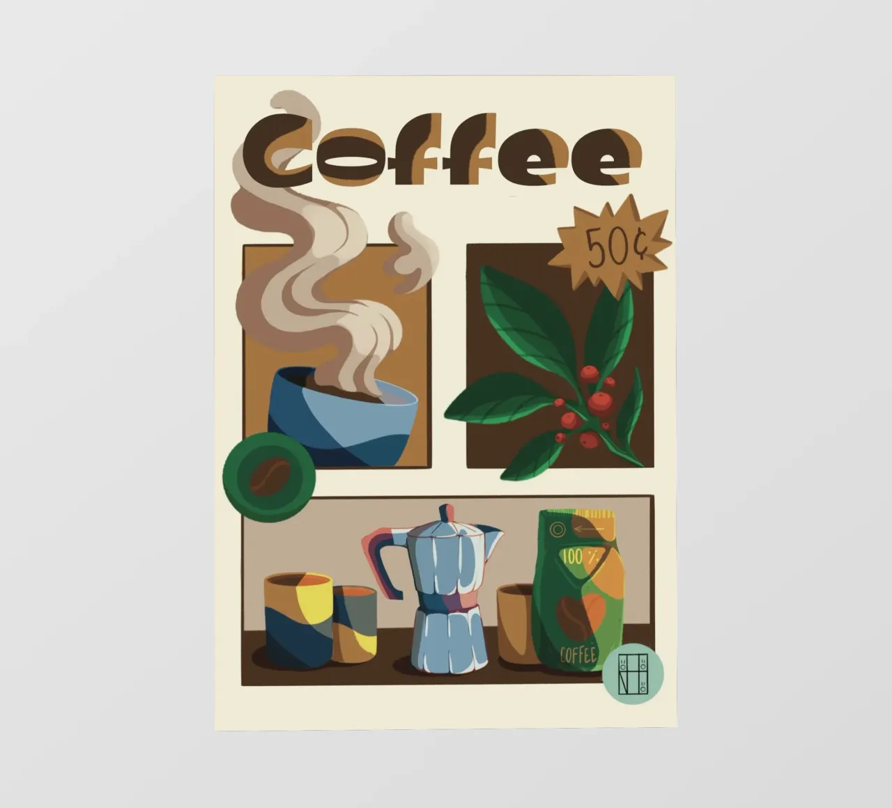 Caffè telo in pvc da Hemy