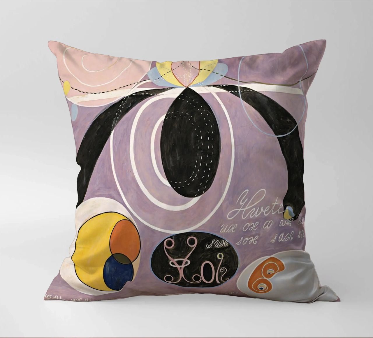 Hilma af Klint - The Ten Largest, No. 06, Adulthood, Group I decorative cushion by William Store