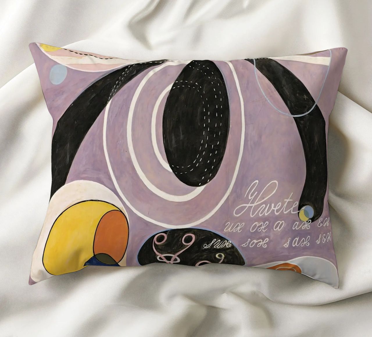 Hilma af Klint - The Ten Largest, No. 06, Adulthood, Group I decorative cushion by William Store