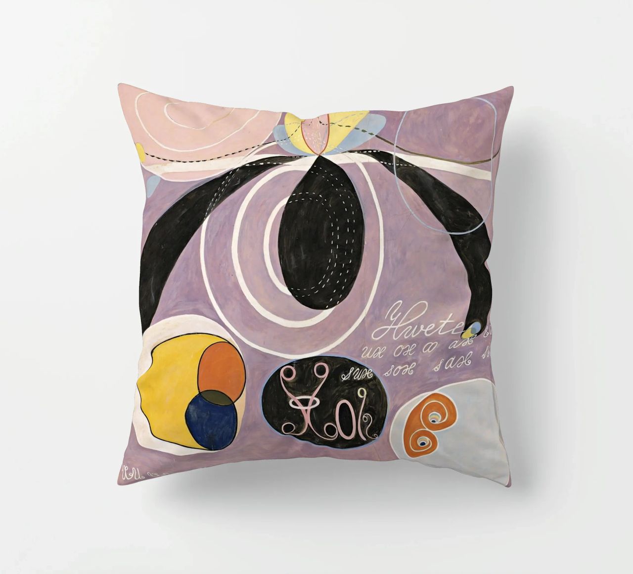 Hilma af Klint - The Ten Largest, No. 06, Adulthood, Group I decorative cushion by William Store