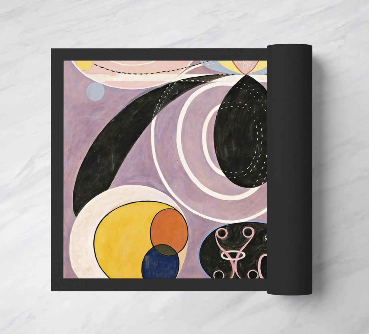 Hilma af Klint - The Ten Largest, No. 06, Adulthood, Group I doormat by William Store