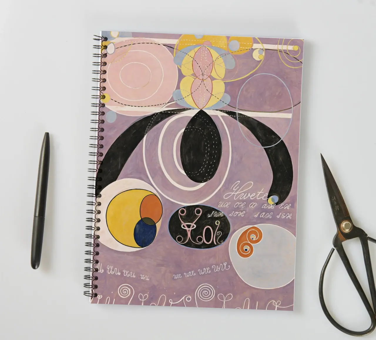 Hilma af Klint - Les dix plus grands, n° 06, L'âge adulte, groupe I carnet à spirale de William Store