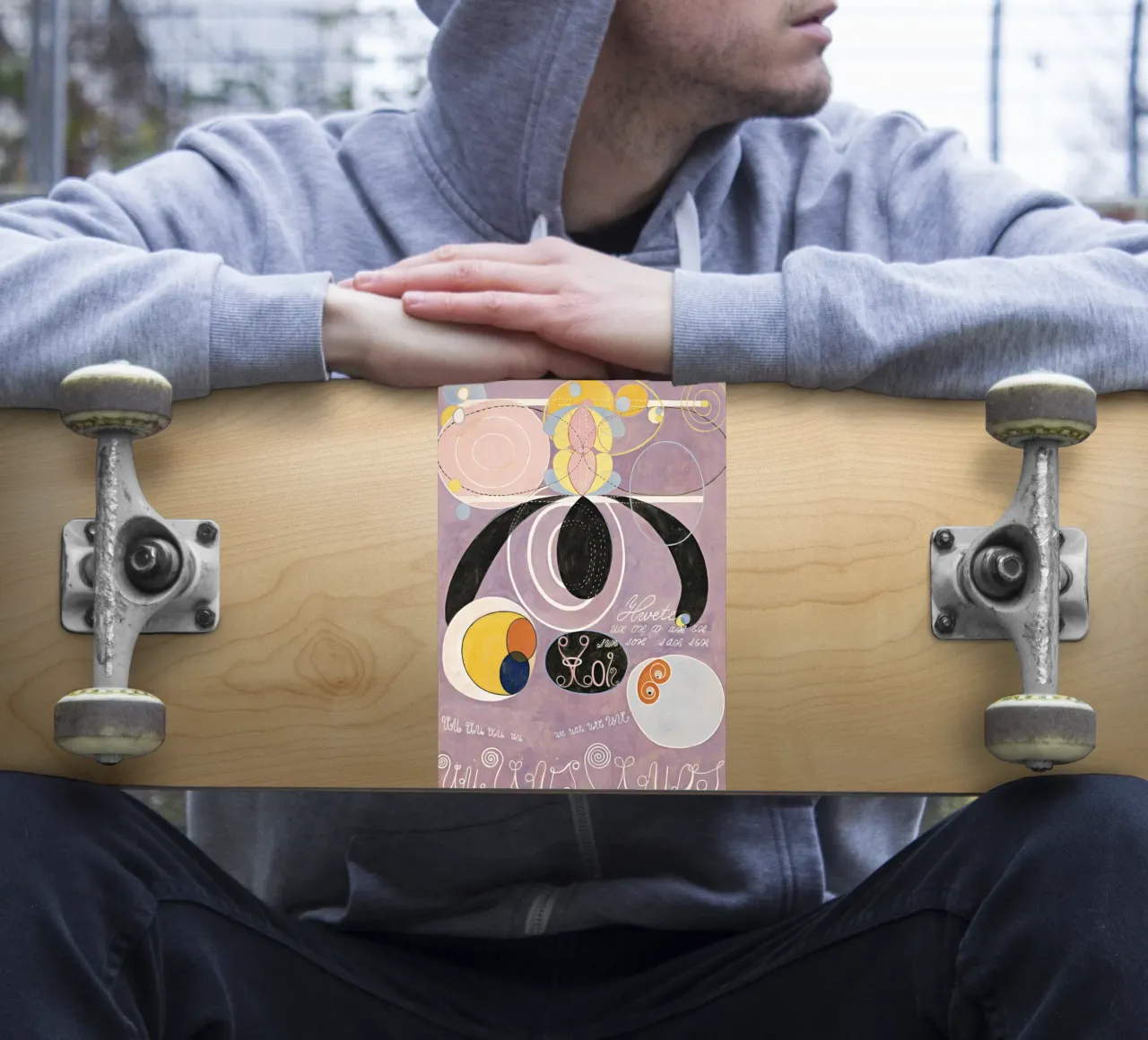 Hilma af Klint - Les dix plus grands, n° 06, L'âge adulte, groupe I autocollant de William Store