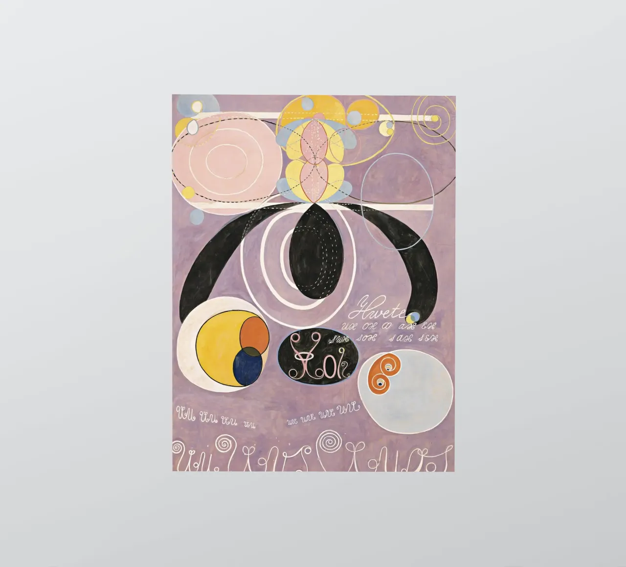 Hilma af Klint - Les dix plus grands, n° 06, L'âge adulte, groupe I autocollant de William Store