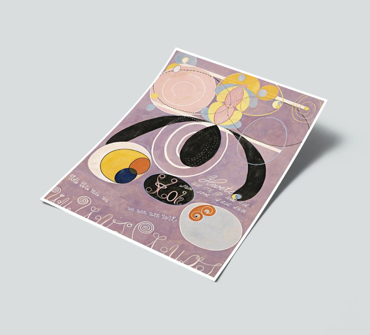 Hilma af Klint - The Ten Largest, No. 06, Adulthood, Group I sticker sheet by William Store