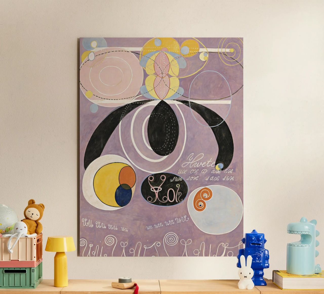 Hilma af Klint - The Ten Largest, No. 06, Adulthood, Group I alu-dibond by William Store