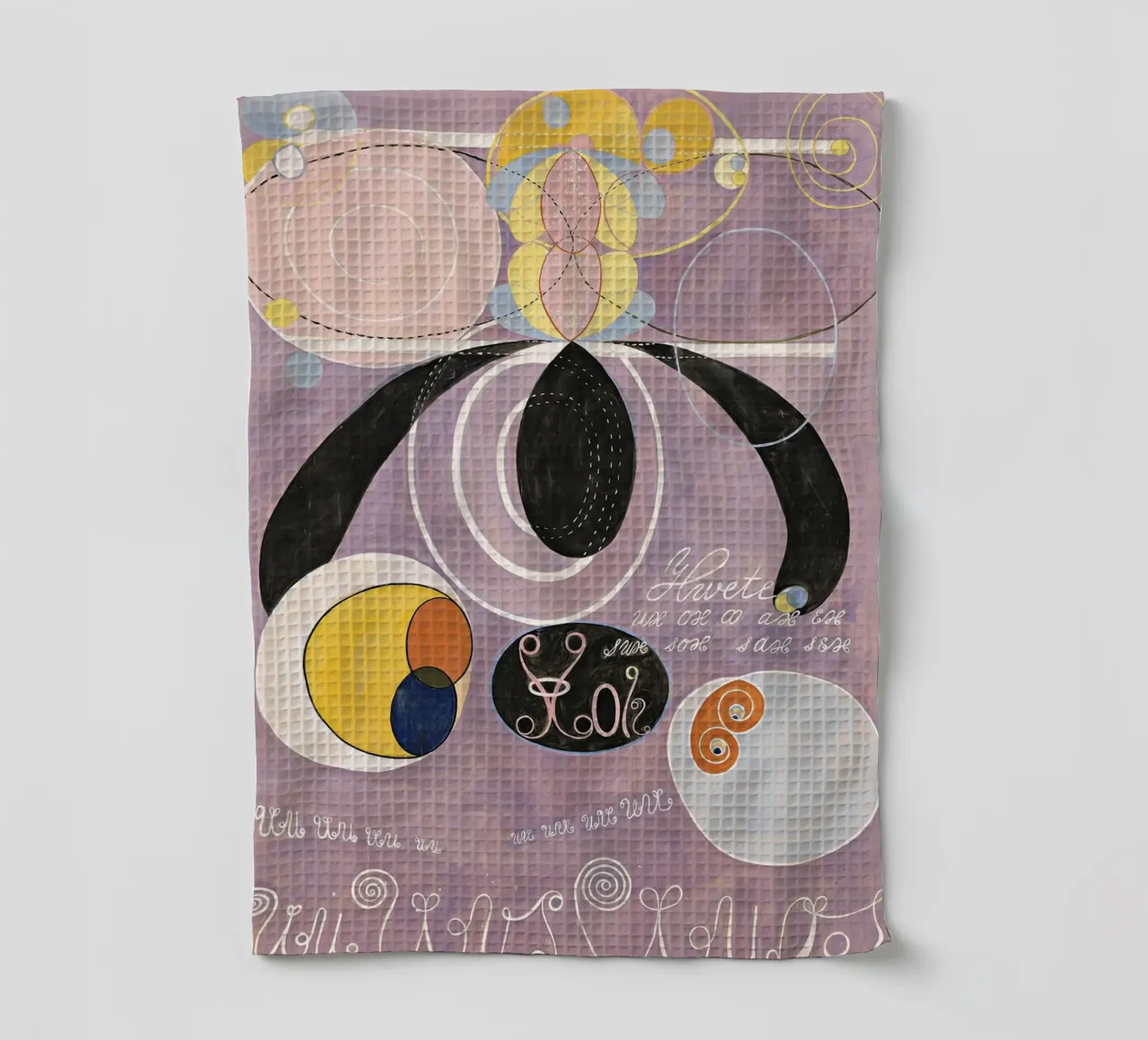 Hilma af Klint - Les dix plus grands, n° 06, L'âge adulte, groupe I torchon de William Store