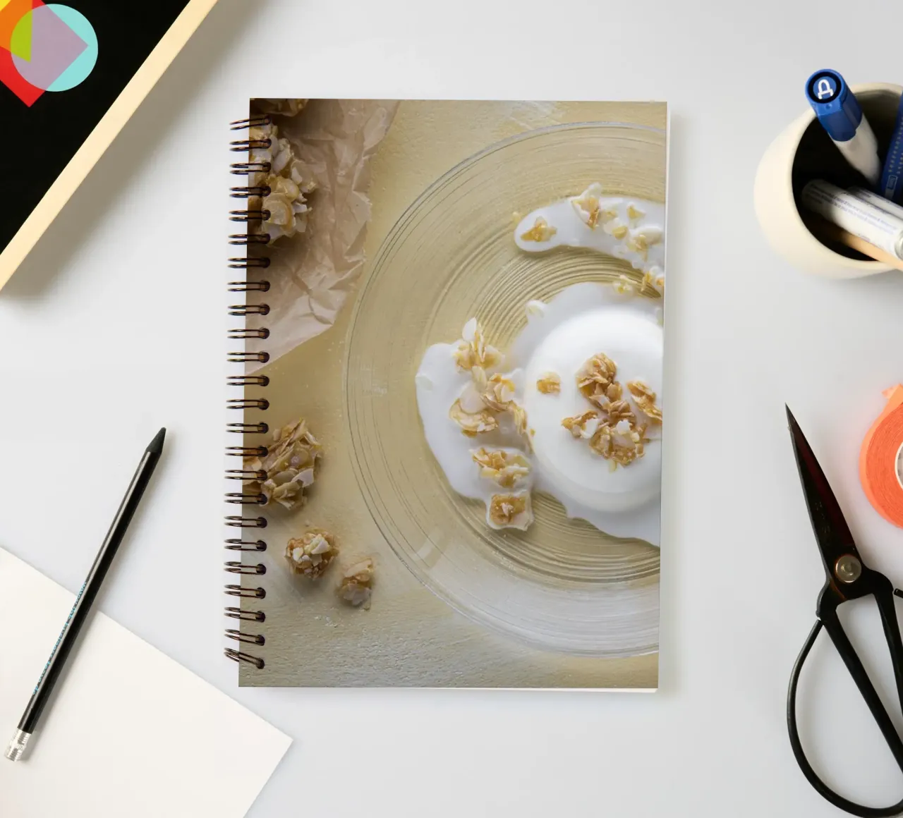 Panna Cotta spiral notebook by Barbara Buderath Fotodesign