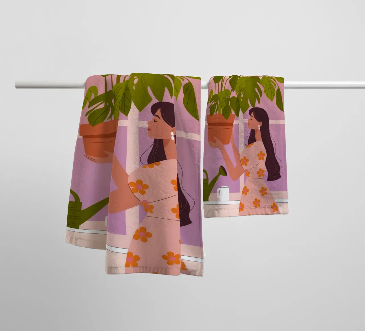 Cura delle piante da interno asciugamano da bagno da Emery Kate