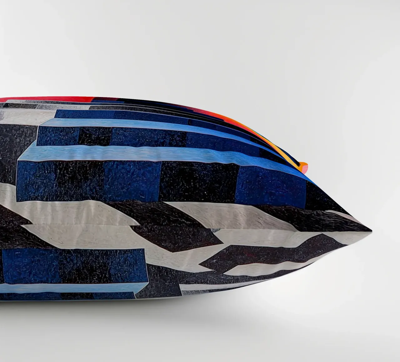 Surrealism Architecture Design Geometry decorative cushion by Nikis Art Studio