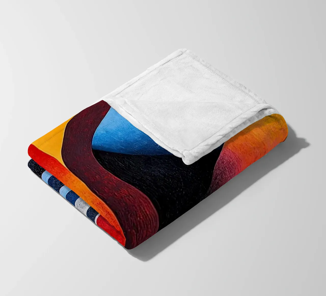 Surrealism Architecture Design Geometry fleece blanket by Nikis Art Studio