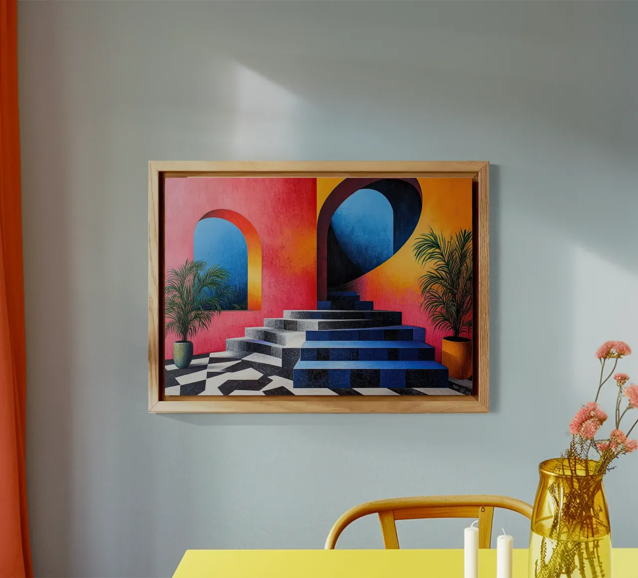 Surrealism Architecture Design Geometry alu-dibond by Nikis Art Studio