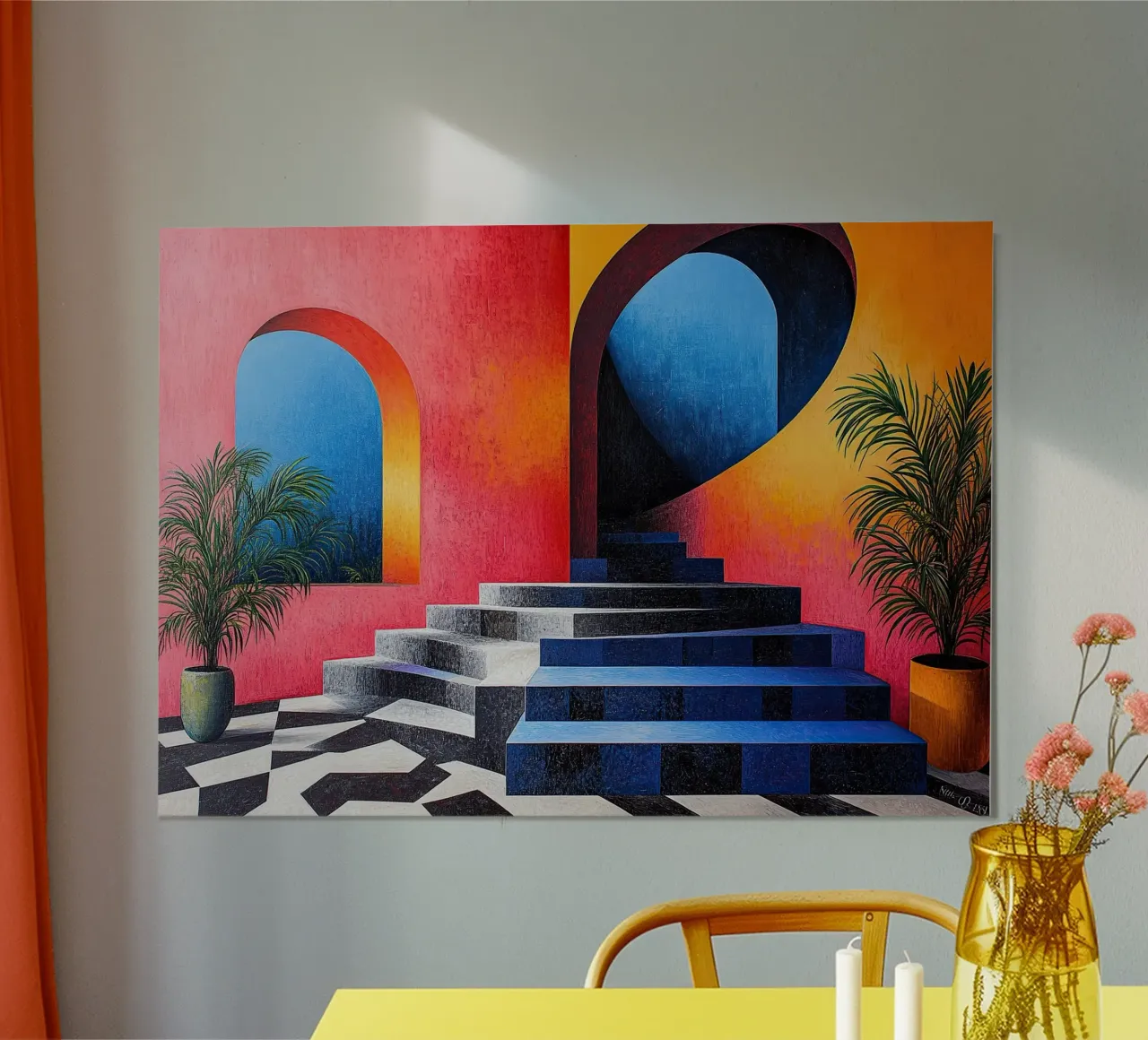 Surrealismo Architettura Design Geometria poster da Nikis Art Studio