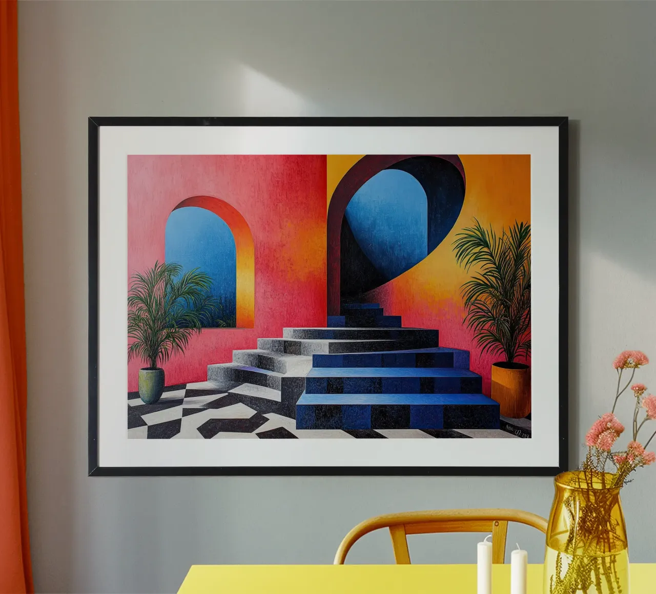 Surrealismo Architettura Design Geometria poster da Nikis Art Studio