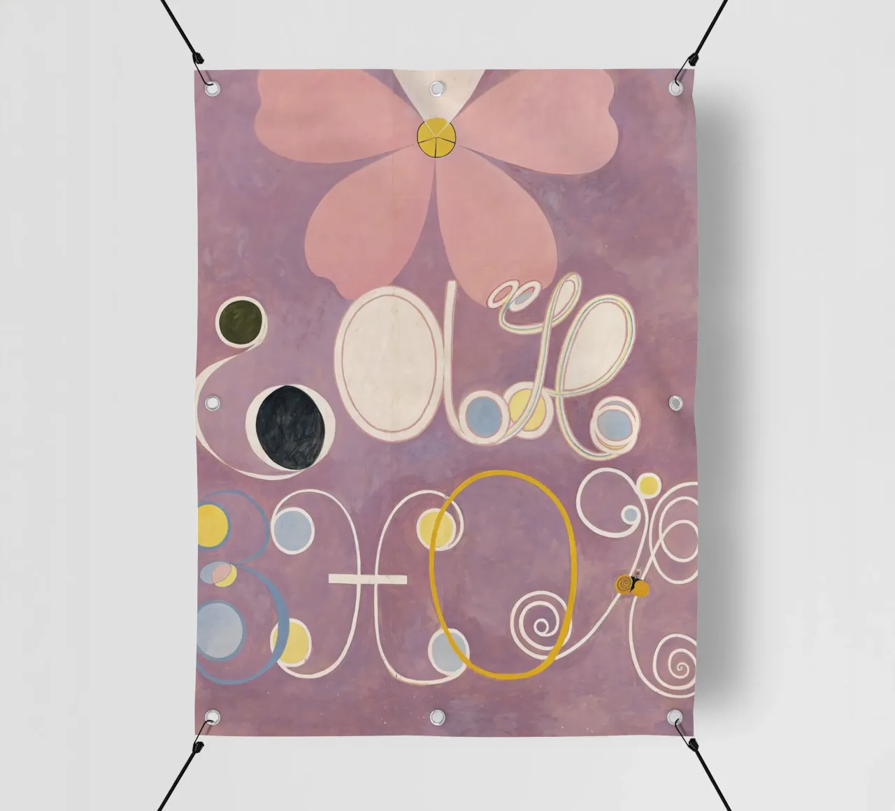 Hilma af Klint - Les dix plus grands, n° 05, L'âge adulte, groupe I bâche pvc de William Store