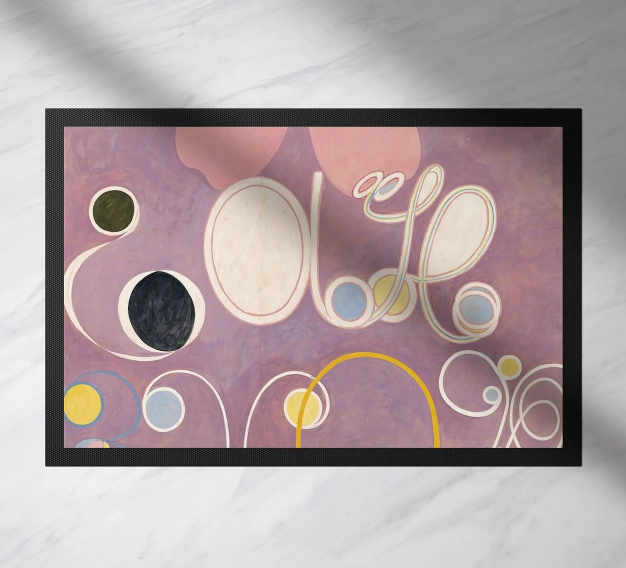 Hilma af Klint - Les dix plus grands, n° 05, L'âge adulte, groupe I paillasson de William Store