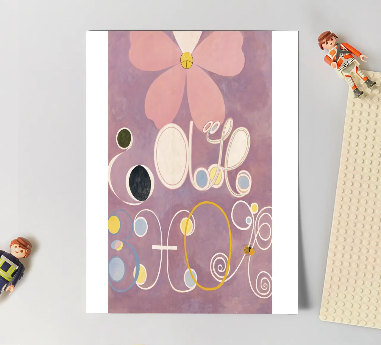 Hilma af Klint - Les dix plus grands, n° 05, L'âge adulte, groupe I planche autocollant de William Store