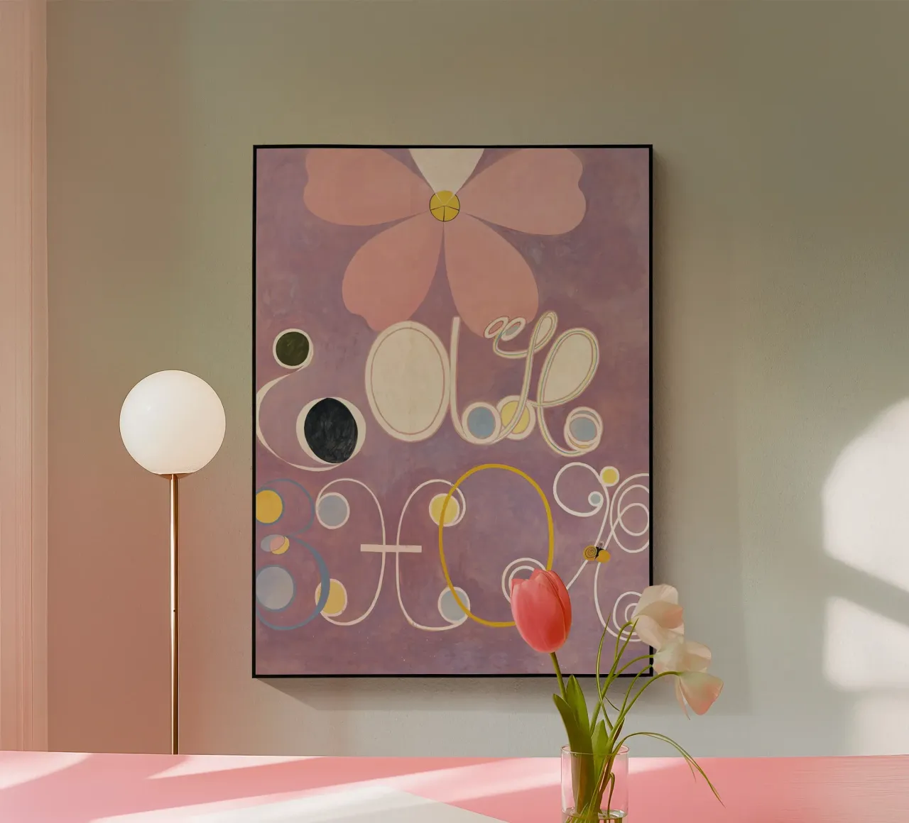 Hilma af Klint - Les dix plus grands, n° 05, L'âge adulte, groupe I plexiglas de William Store