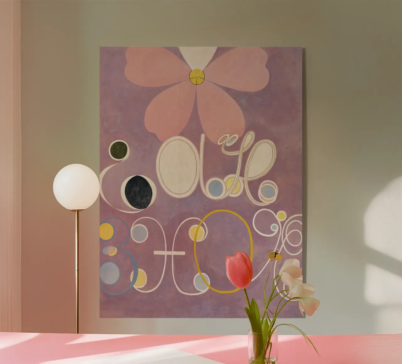 Hilma af Klint - Les dix plus grands, n° 05, L'âge adulte, groupe I plexiglas de William Store