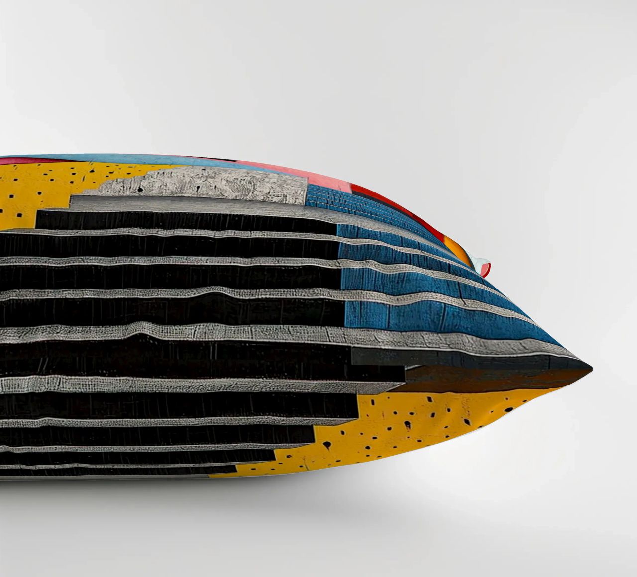 Surrealism Architecture Design Geometry decorative cushion by Nikis Art Studio