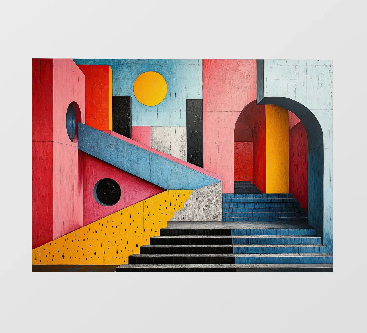 Surrealism Architecture Design Geometry backlit film by Nikis Art Studio