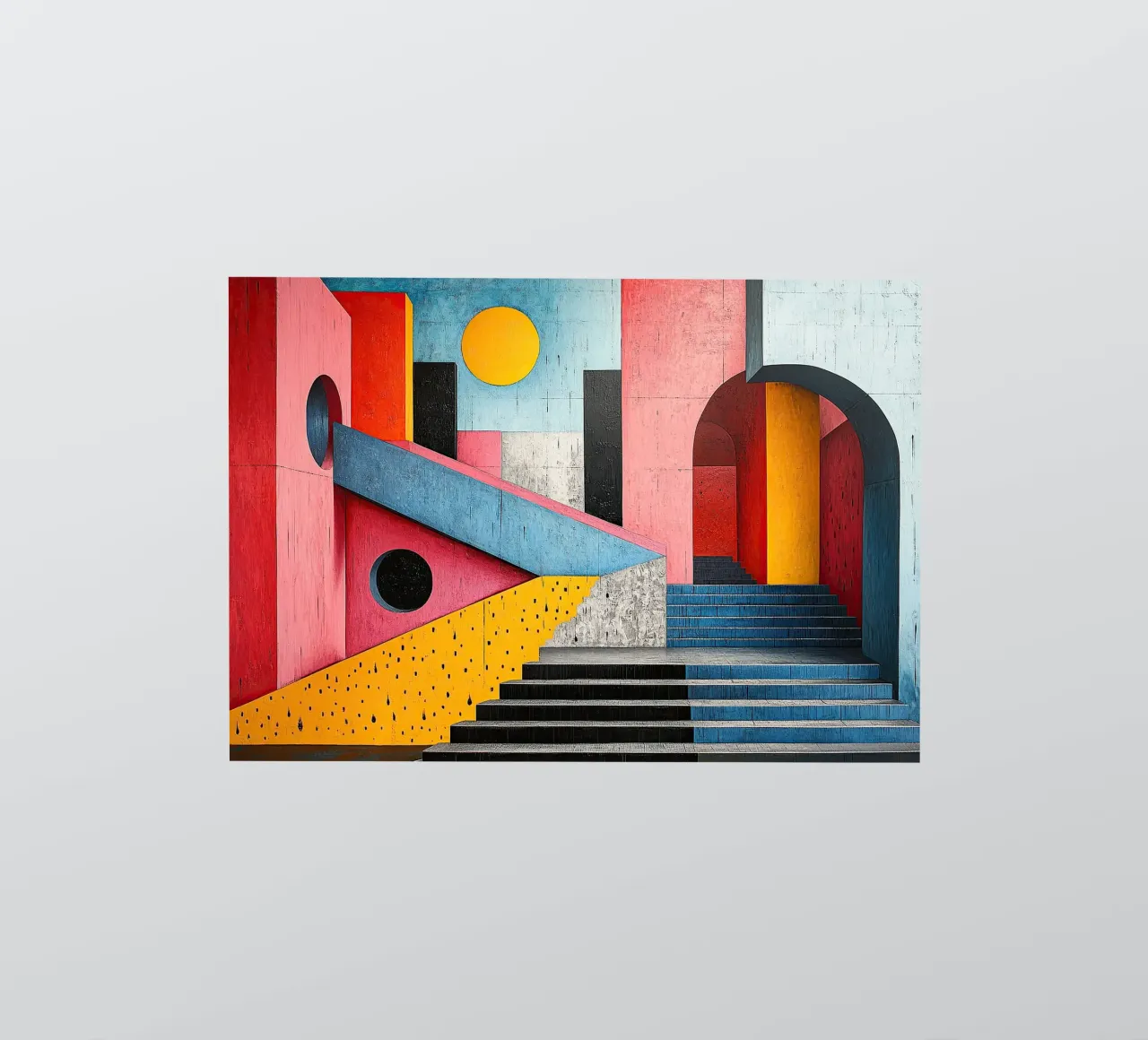 Surrealismo Architettura Design Geometria adesivo da Nikis Art Studio